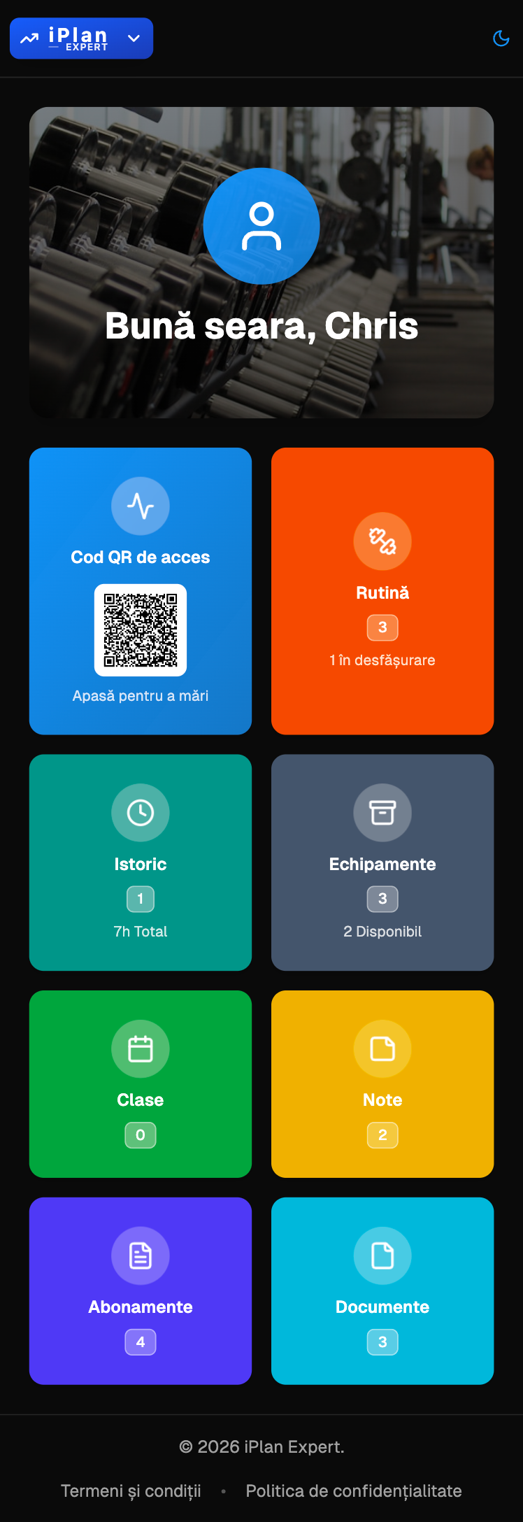 The iPlan Digital app on mobile — how your gym members use it every day
