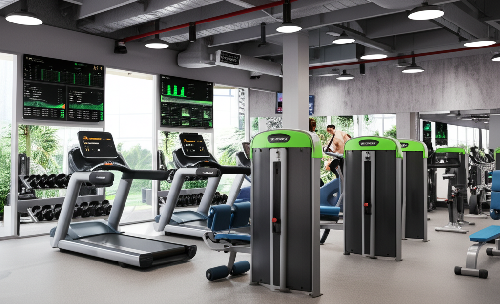 Modern gym interior